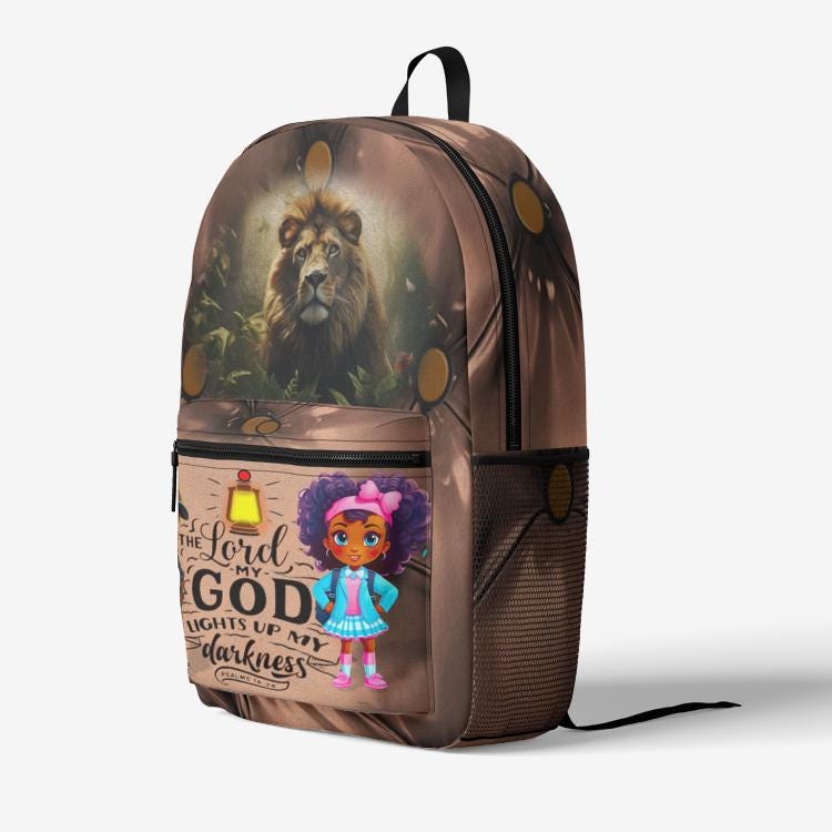 ALIM4U "Light Up My Life" Retro Colorful Print Trendy Backpack