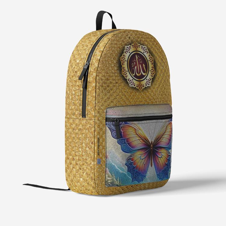ALIM4U "His Creations" Retro Colorful Print Trendy Backpack