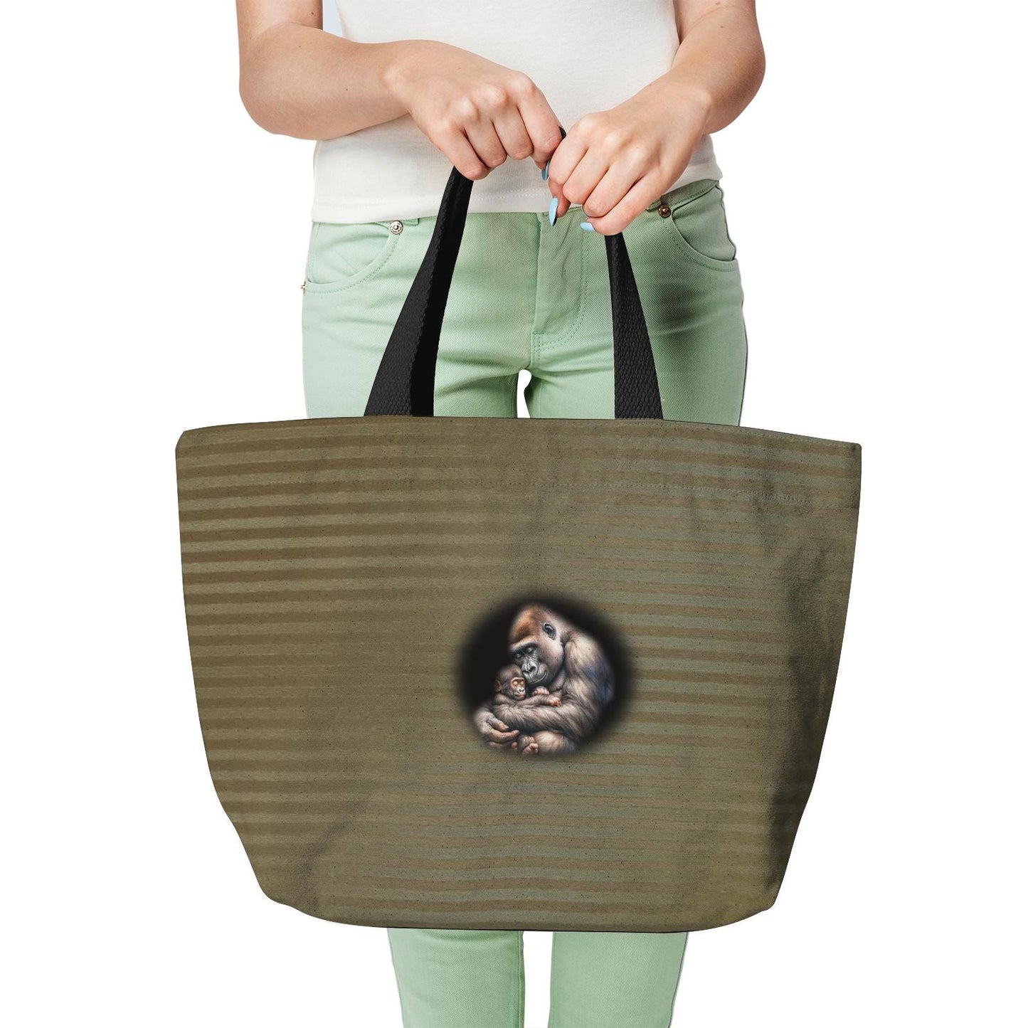 ALIM4U "Grilla" Heavy Duty and Strong Natural Canvas Tote Bags