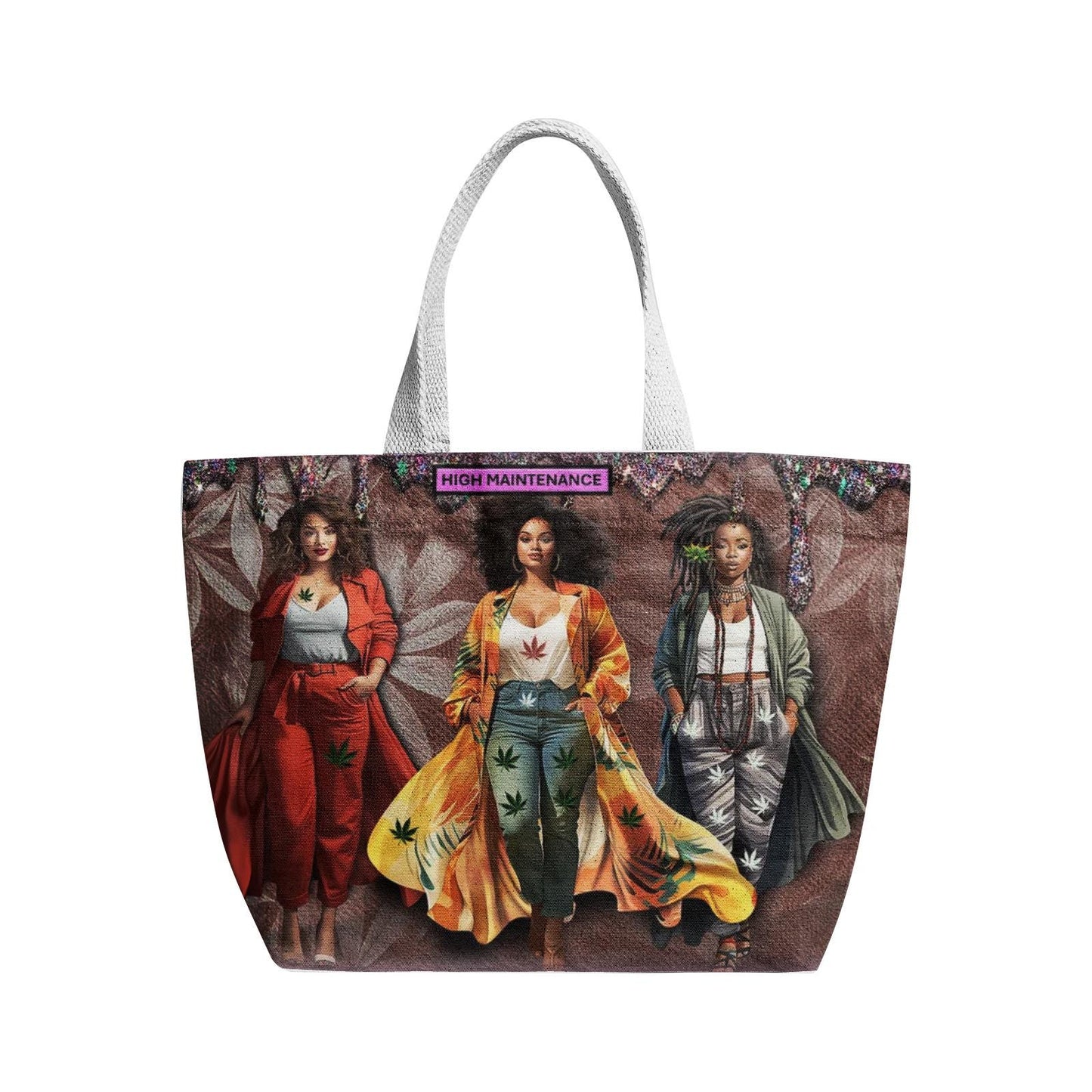 ALIM4U "Thick Drip" Heavy Duty and Strong Natural Canvas Tote Bags