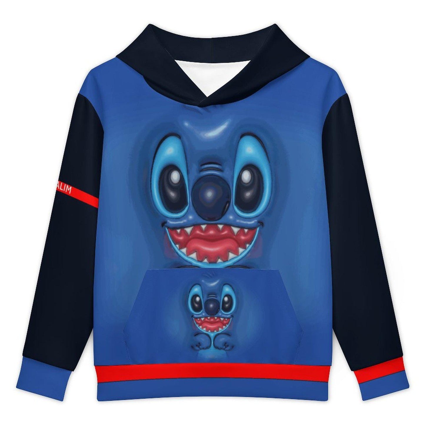 ALIM4U Children's Hooded Sweatshirt without Drawstrings (All-Over Printing)