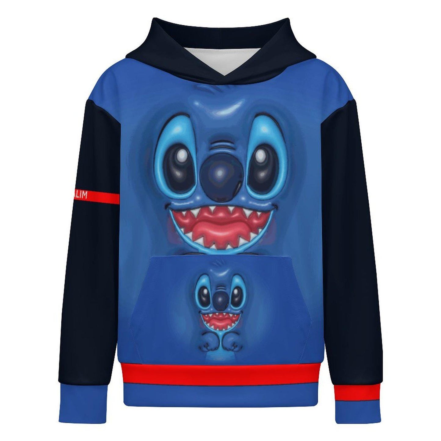 ALIM4U Children's Hooded Sweatshirt without Drawstrings (All-Over Printing)