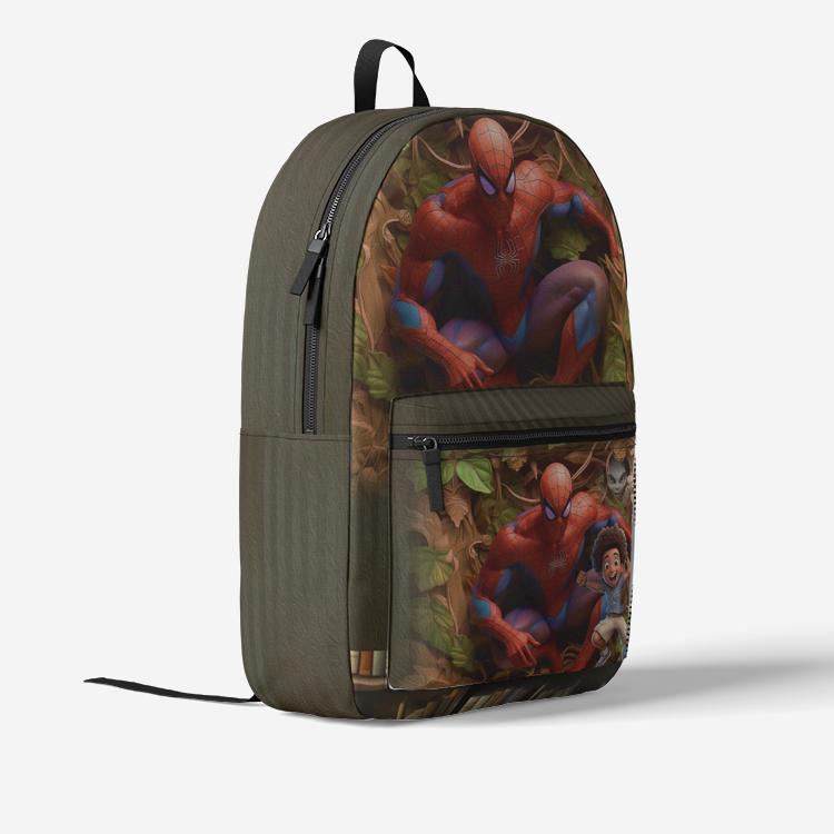 ALIM4U "Webbed" Retro Colorful Print Trendy Backpack