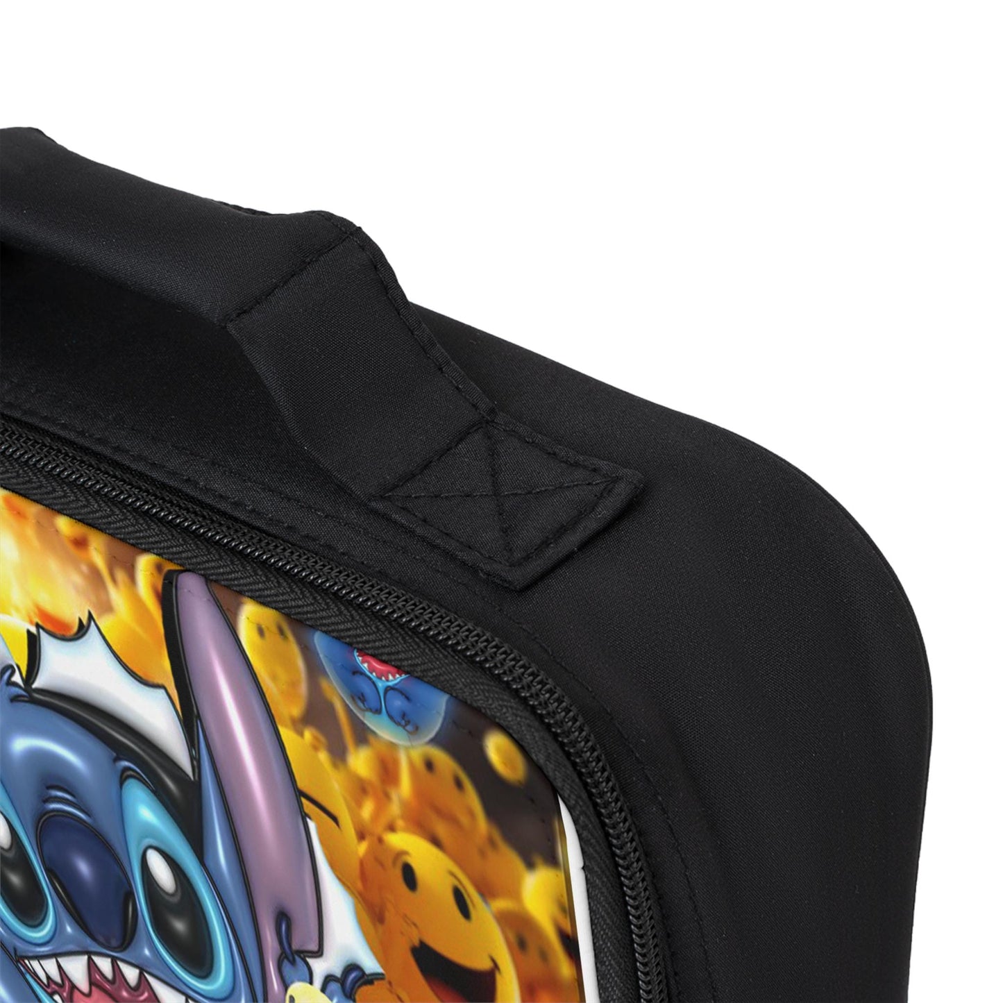 ALIM4U - Colorful Cartoon Lunch Bag for Kids | Fun Insulated Lunchbox, Back to School, Gift for Boys, Girls, Lunch Accessories, Happy Vibes