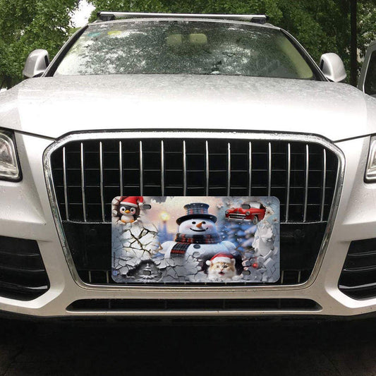 ALIM4U Christmas Car License Plate-11.8”x5.9”