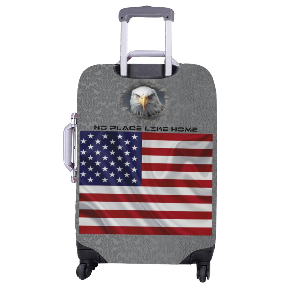 ALIM4U- American Flag and Eagle Luggage Cover (Large Size) (26"-28")