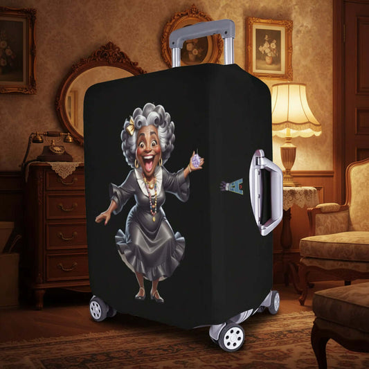 Luggage Cover Large Size Black Dancing Black Woman Image 