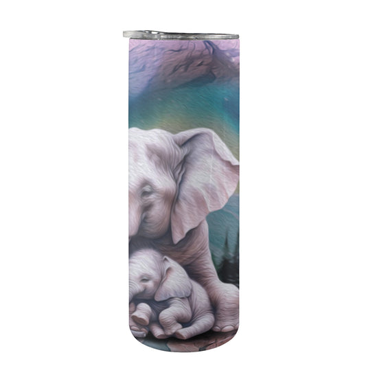 ALIM4U- A4 Drinking Cup 20 oz 20oz Tall Skinny Tumbler with Lid and Straw