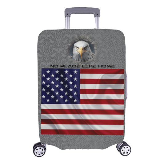 ALIM4U- American Flag and Eagle Luggage Cover (Large Size) (26"-28")