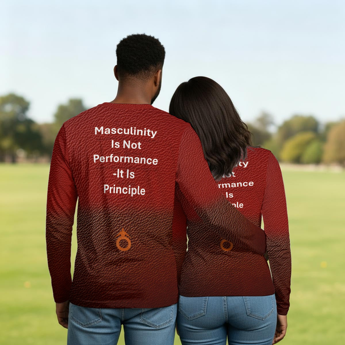 Daddy's Right Here "Is" Red  and Black Long Sleeve T-Shirt