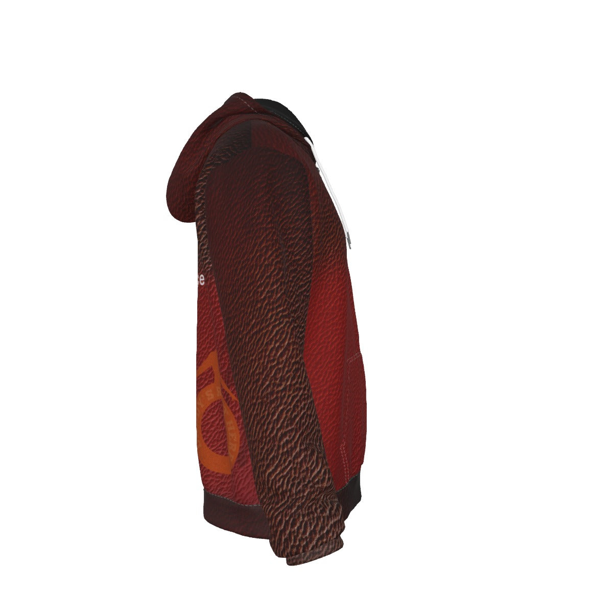 Daddy's Right Here "Blood Red" Zip Up Hoodie With Pocket