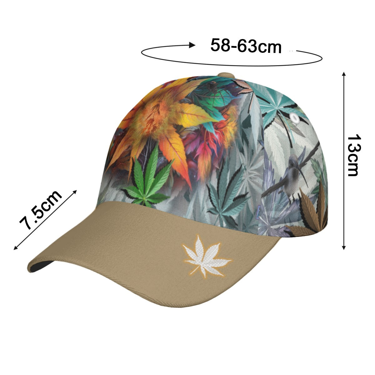 All-Over Print Peaked Cap
