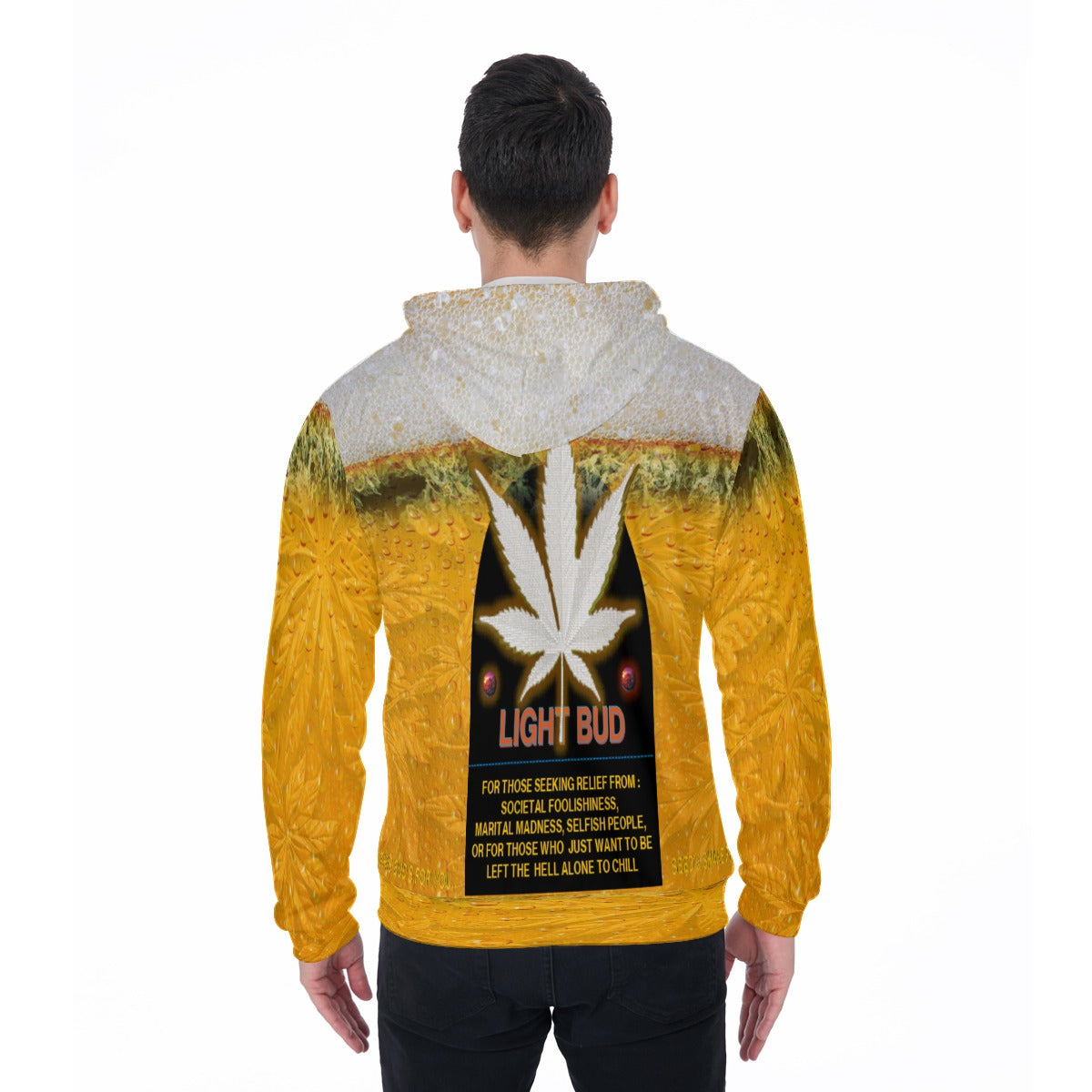 ALIM4U- Bubbles n Buds Zip Up Hoodie With Pocket