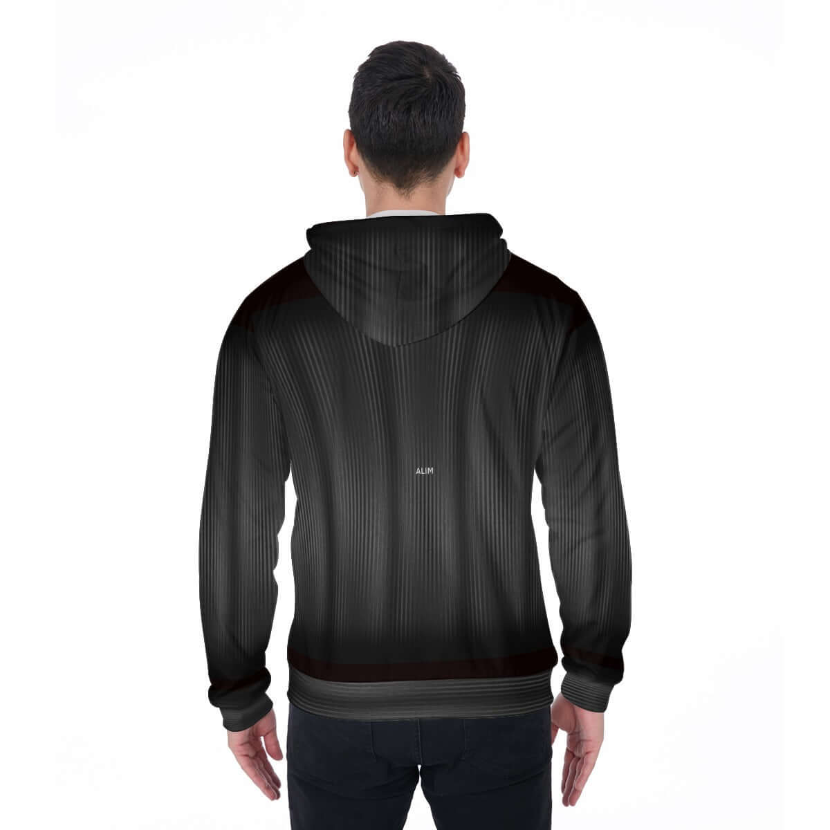 Gray and Black Zip Up Hoodie Textured Background