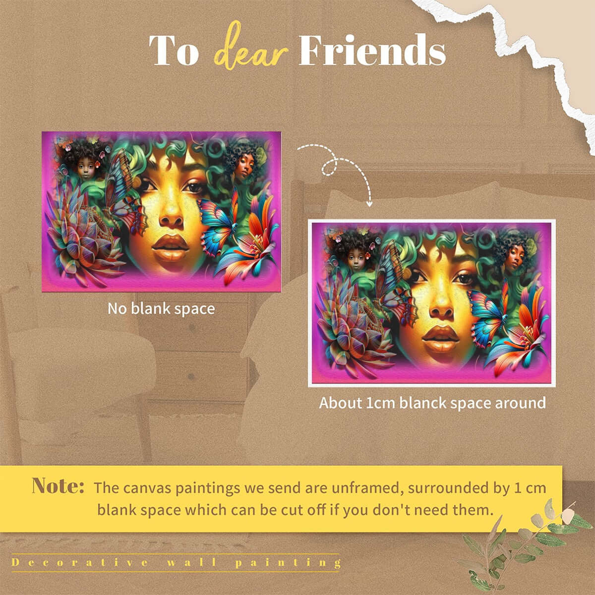 Canvas Wall Art Multicolor flowers butterflies Twine is Mine