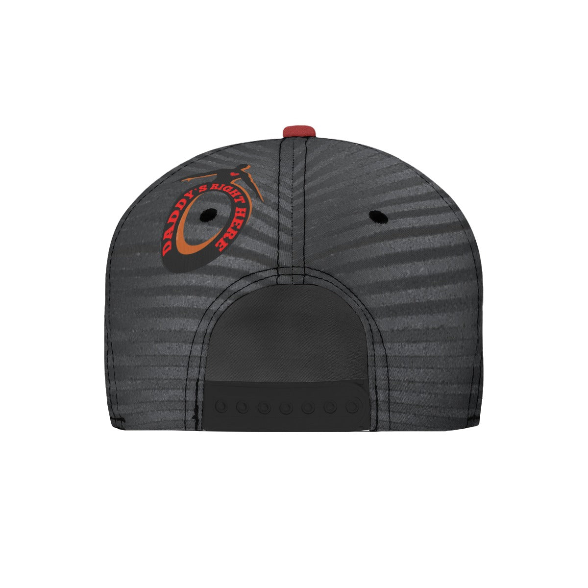 Daddy's Right Here "Striped Wrap" Flat-Brim Baseball Cap With Box