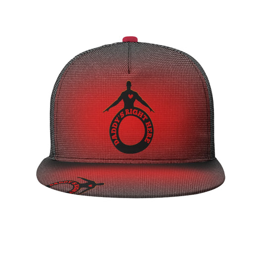 Daddy's Right Here Plaid Logo Flat-Brim Baseball Cap