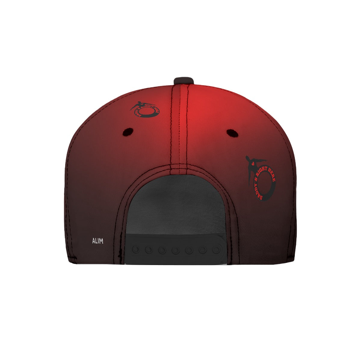 Daddy's Right Here Faded Red Flat-Brim Baseball Cap
