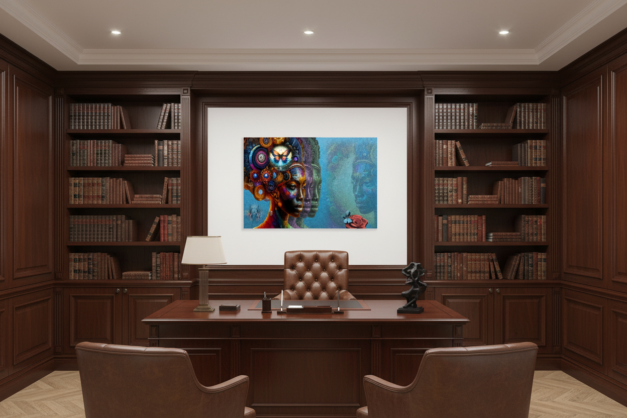 "Head of State"Decorative Canvas Print