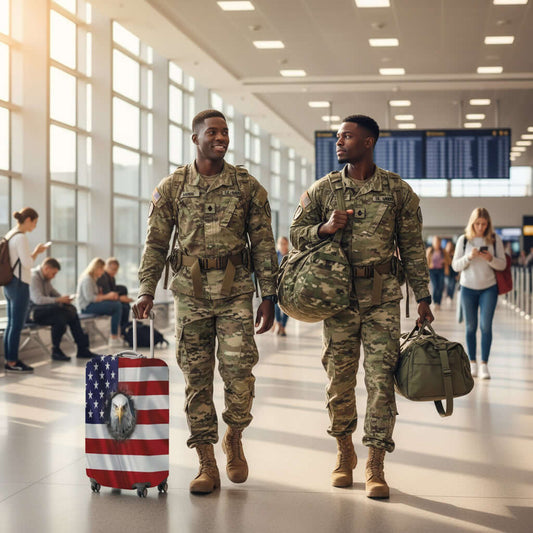 Luggage Cover Size 26-28 American Flag Eagle Head 