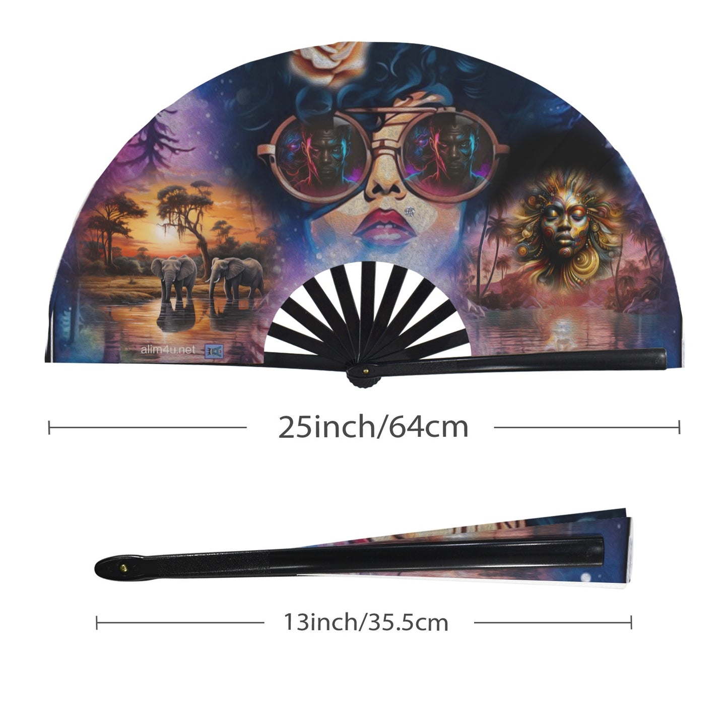 ALIM4U- Fan 19 Folding Clack Fan