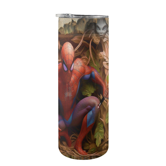 ALIM4U- A816 Drinking Cup 20 oz 20oz Tall Skinny Tumbler with Lid and Straw