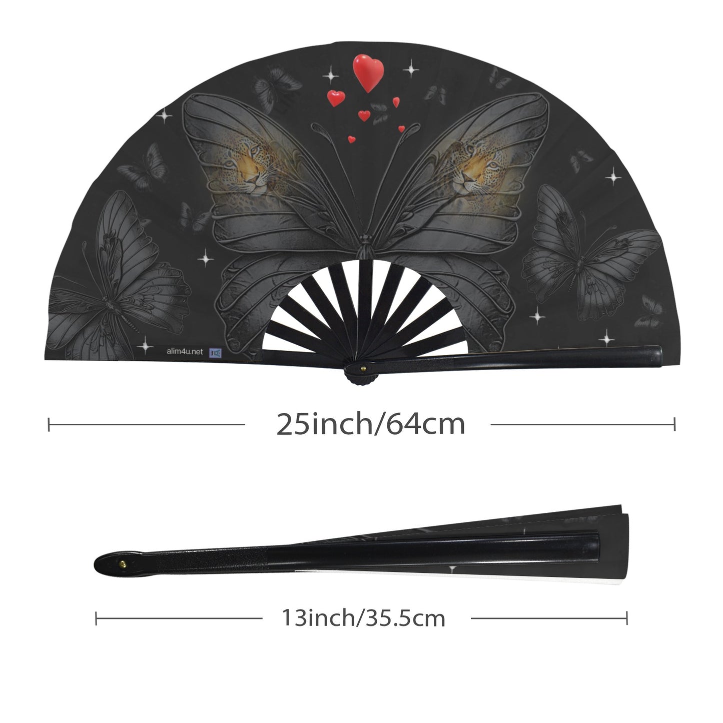 ALIM4U- Flag 50 Folding Clack Fan
