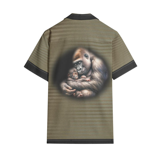 ALIM4U "Grilla" Men's All-over print Short Sleeve Shirts
