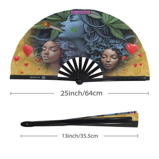 Fan 0044 Folding Clack Fan multi colored floral butterflies
