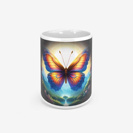 ALIM4U "Butterfly Glo" Classic Glossy Mug