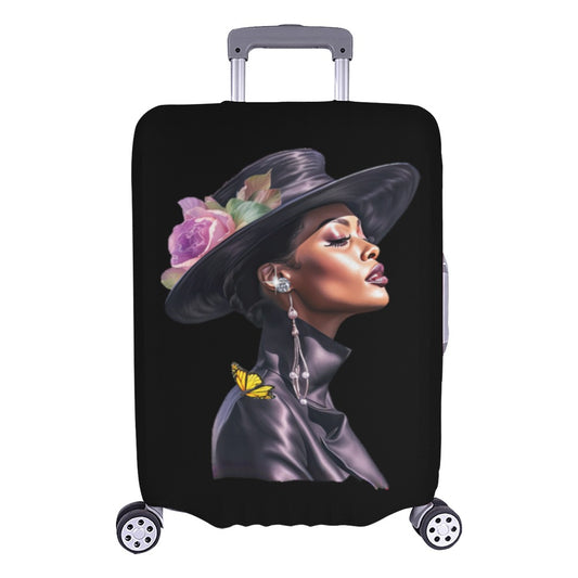 ALIM4U- Black Woman 13 Luggage Cover (Large Size) (26"-28")
