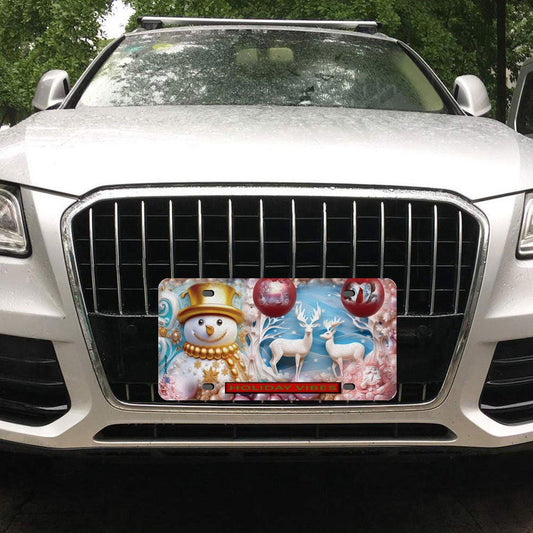 ALIM4U Christmas Car License Plate-11.8”x5.9”