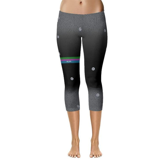 ALIM4U "Diamond Life" All-Over Print Capri Leggings