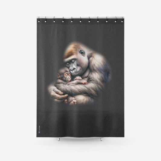 ALIM4U "Grilla" Textured Fabric Shower Curtain Printed Bathroom Curtains