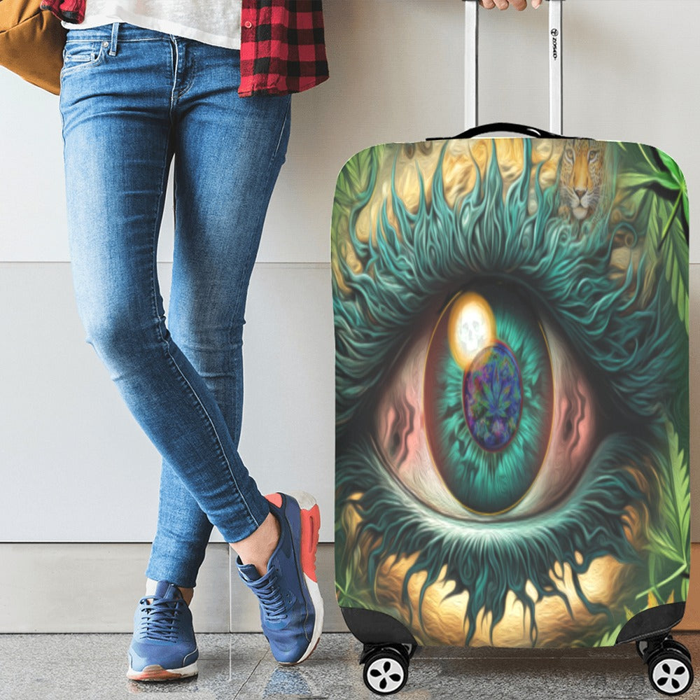 ALIM4U- Cannabis Eyez Luggage Cover (Large Size) (26"-28")