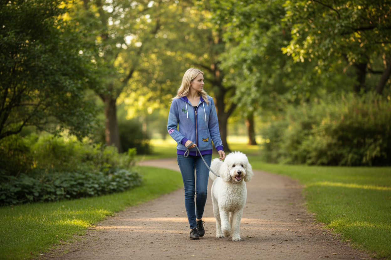 Blue and purple hoodie with butterfly designs on a white background