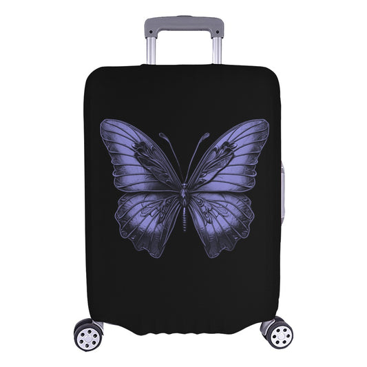ALIM4U- Purple Monarch Butterfly Luggage Cover (Large Size) (26"-28")
