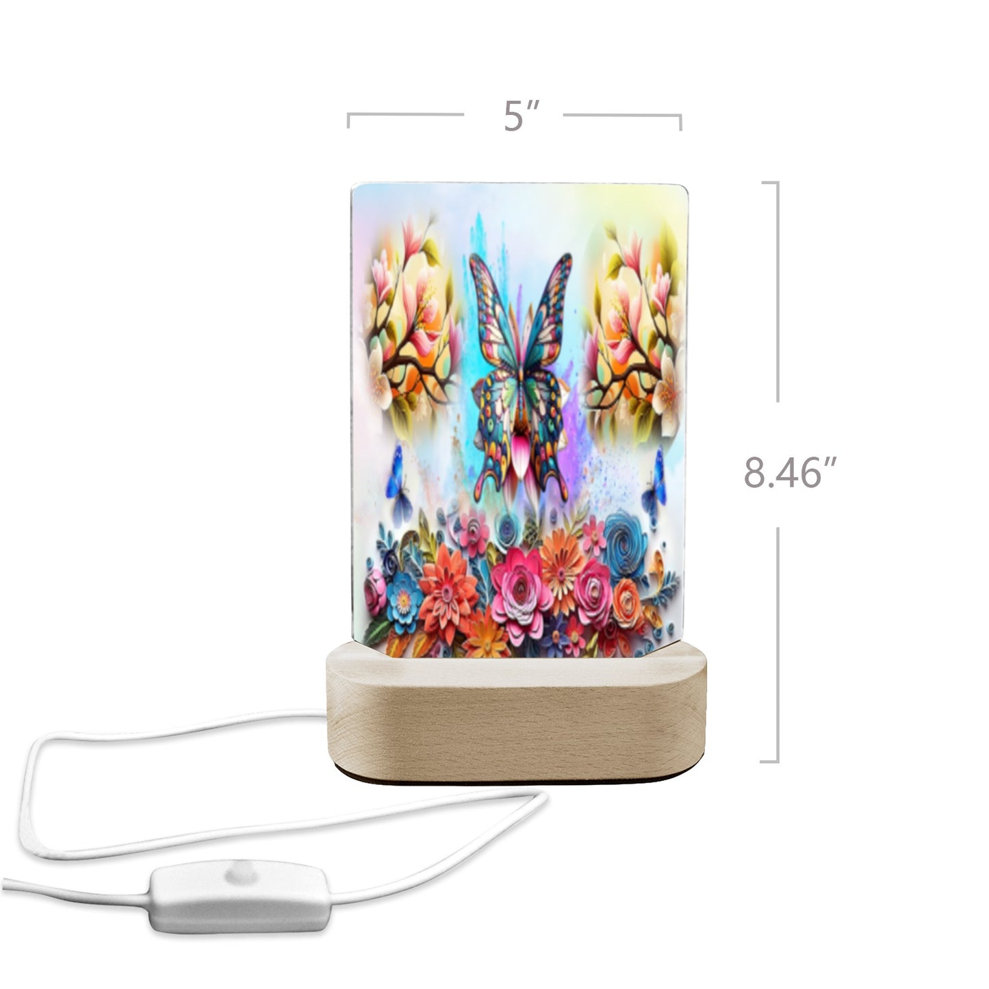 ALIM4U- Faith 2 Acrylic Photo Panel with Lighted Stand (Made in Queens)