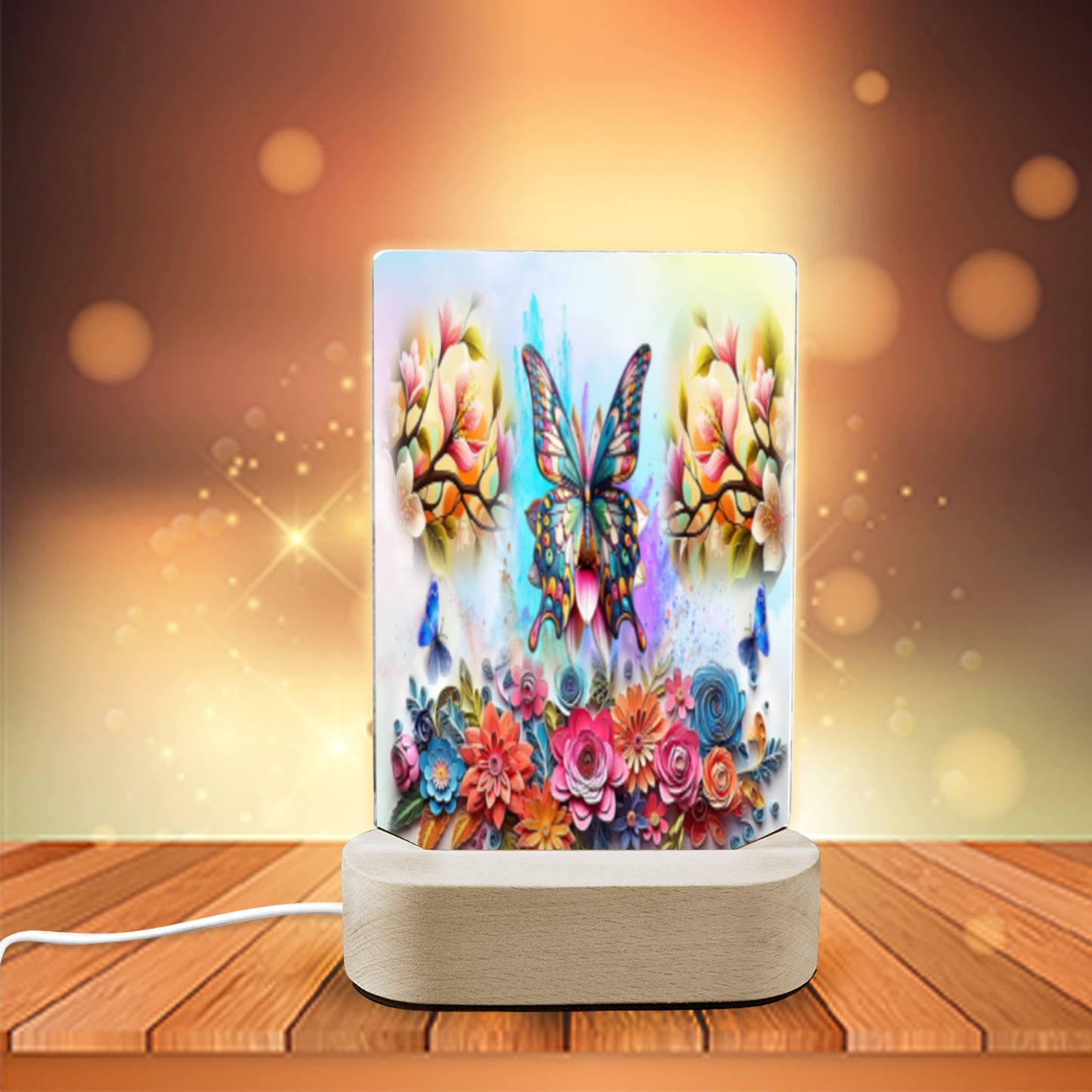 ALIM4U- Faith 2 Acrylic Photo Panel with Lighted Stand (Made in Queens)