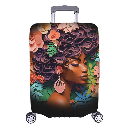 ALIM4U- Black Woman 11 Luggage Cover (Large Size) (26"-28")
