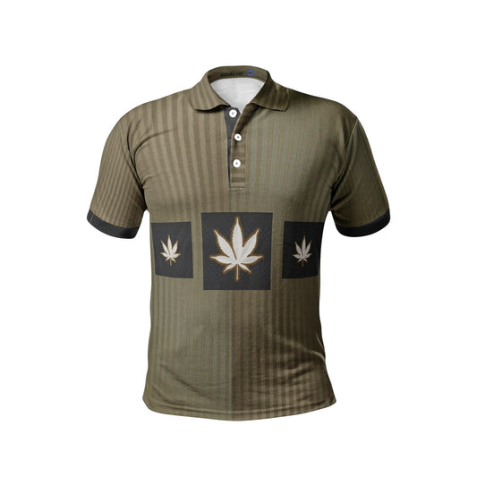ALIM4U "Light Bud" Men's All-Over-Print Polo Shirts