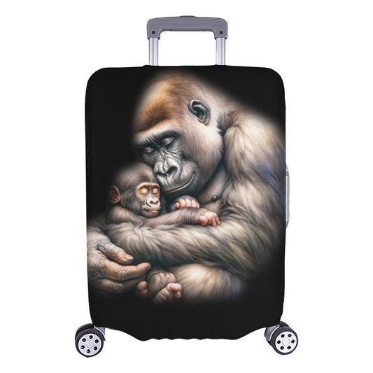 ALIM4U- Gorilla with Child Luggage Cover (Large Size) (26"-28")