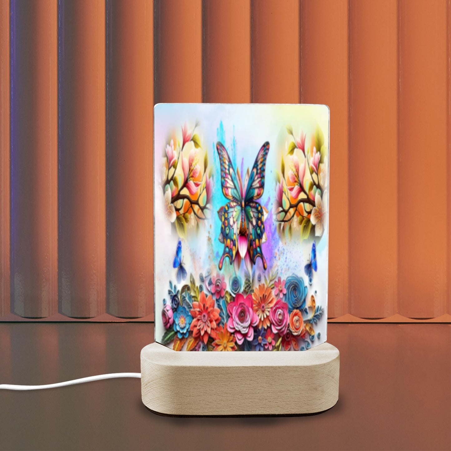 ALIM4U- Faith 2 Acrylic Photo Panel with Lighted Stand (Made in Queens)