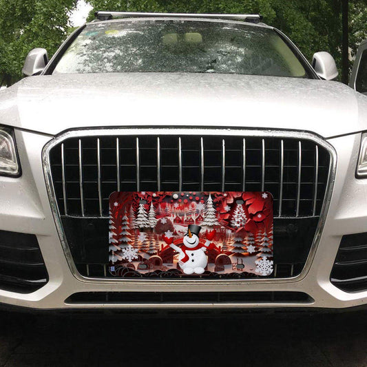 ALIM4U Christmas Car License Plate-11.8”x5.9”