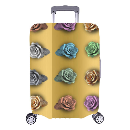 ALIM4U Traveling Rows of Roses Luggage Cover (Large Size) (26"-28")