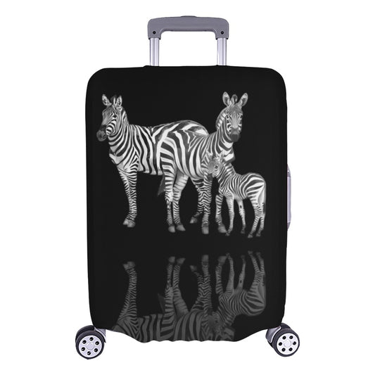ALIM4U- Zebra Family Luggage Cover (Large Size) (26"-28")