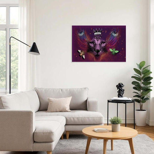 Watching You Multi-Colored Canvas Print