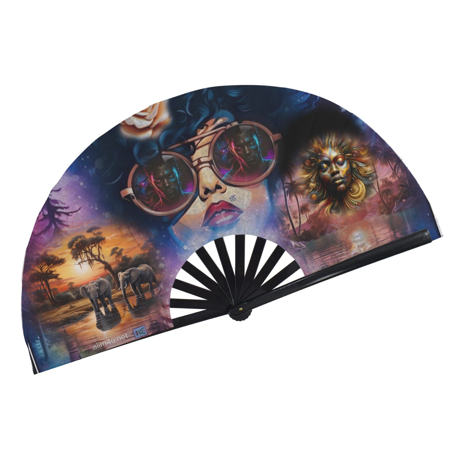 ALIM4U- Fan 19 Folding Clack Fan