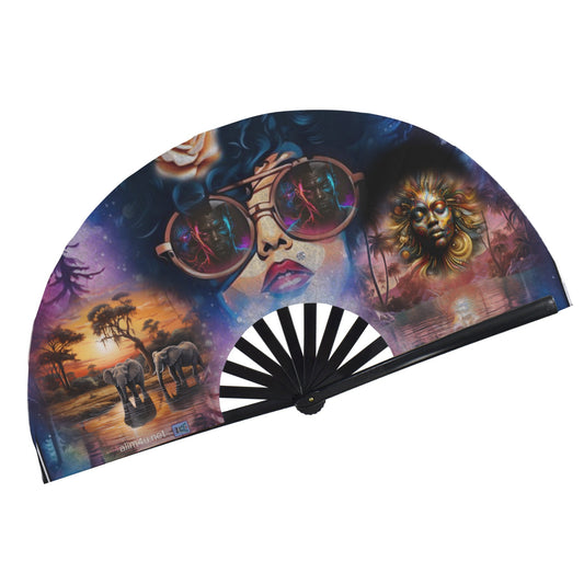 ALIM4U- Fan 19 Folding Clack Fan