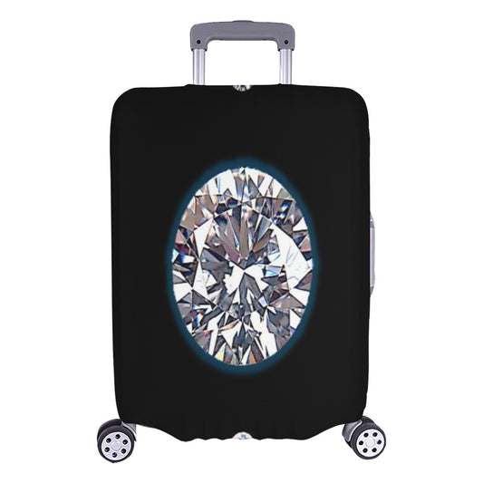 ALIM4U- Large White Diamond Luggage Cover (Large Size) (26"-28")